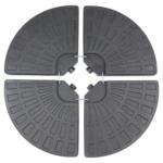 POCO Einrichtungsmarkt Kaiserslautern VCM Schirmständer Platten schwarz Kunststoff B/H/T: ca. 48x7x48 cm