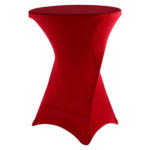 POCO Einrichtungsmarkt Oldenburg VCM Stretch-Husse für Stehtisch rot Polyester-Mischgewebe H/D: ca. 110x80 cm