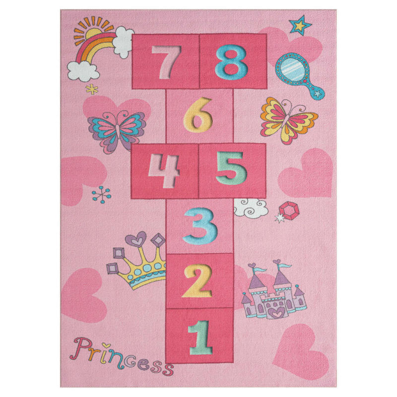 Merinos Teppich Happy Kids pink B/L: ca. 160x220 cm