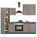POCO Einrichtungsmarkt Biberach Impuls Küchenblock IP1200 Beton Optik B/T: ca. 270x60 cm