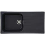 POCO Respekta Einbauspüle Orlando 100 x 50 S schwarz Granitverbundmaterial B/H/T: ca. 100x22,5x50 cm