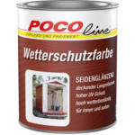 POCO Einrichtungsmarkt Lübeck POCOline Wetterschutzfarbe weiß seidenglänzend ca. 0,75 l
