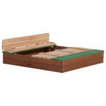 POCO Einrichtungsmarkt Weiden AXI Sandkasten Ella XL braun Holz B/H/L: ca. 120x20x120 cm