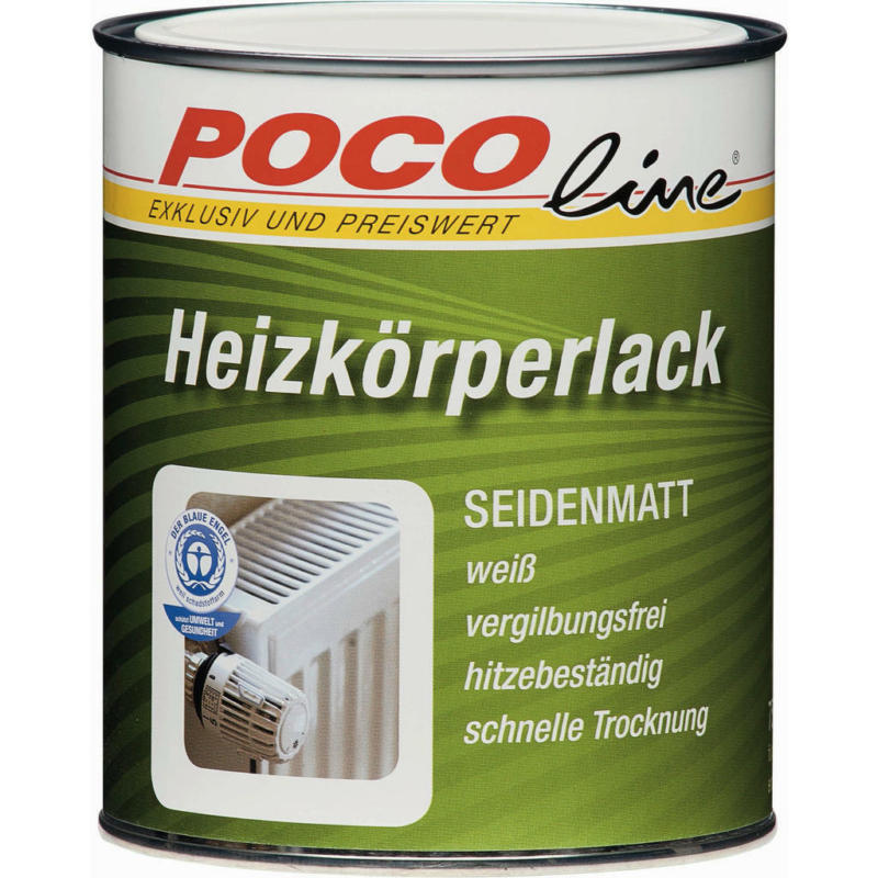 POCOline Acryl Heizkörperlack weiß seidenmatt ca. 0,25 l