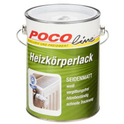 POCOline Acryl Heizkörperlack weiß seidenmatt ca. 2,5 l