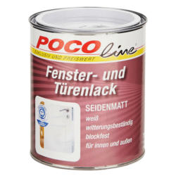 POCOline Acryl Fensterlack weiß seidenmatt ca. 0,75 l