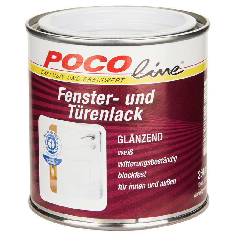 POCOline Acryl Fensterlack weiß glänzend ca. 0,25 l