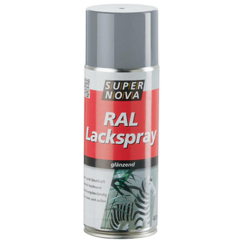 Super-Nova Lackspray Silbergrau glänzend ca. 0,4 l