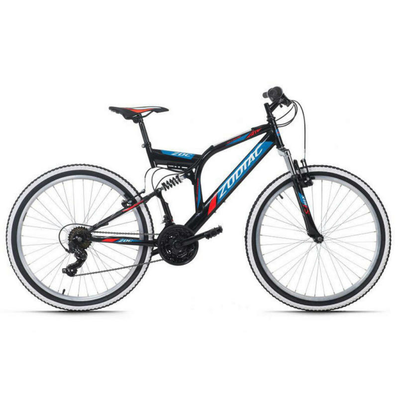 KS-Cycling Mountainbike Fully Zodiac 26 Zoll Rahmenhöhe 48 cm 21 Gänge schwarz schwarz ca. 26 Zoll