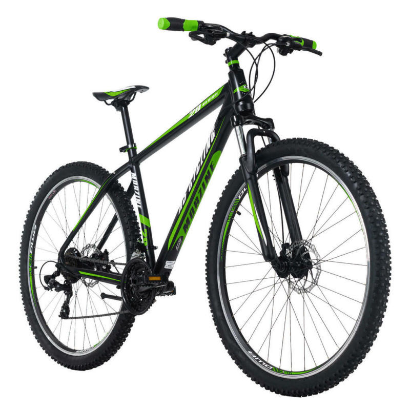 KS-Cycling Mountainbike Hardtail Morzine 2 Zoll Rahmenhöhe 51 cm 21 Gänge schwarz schwarz ca. 2 Zoll