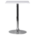 POCO Einrichtungsmarkt Neumünster Tisch weiß Chrom verchromt MDF B/T: ca. 63x63 cm
