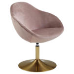 POCO Einrichtungsmarkt Leer Wohnling Sessel rosa gold Stoff Eisen B/H/T: ca. 70x79x70 cm
