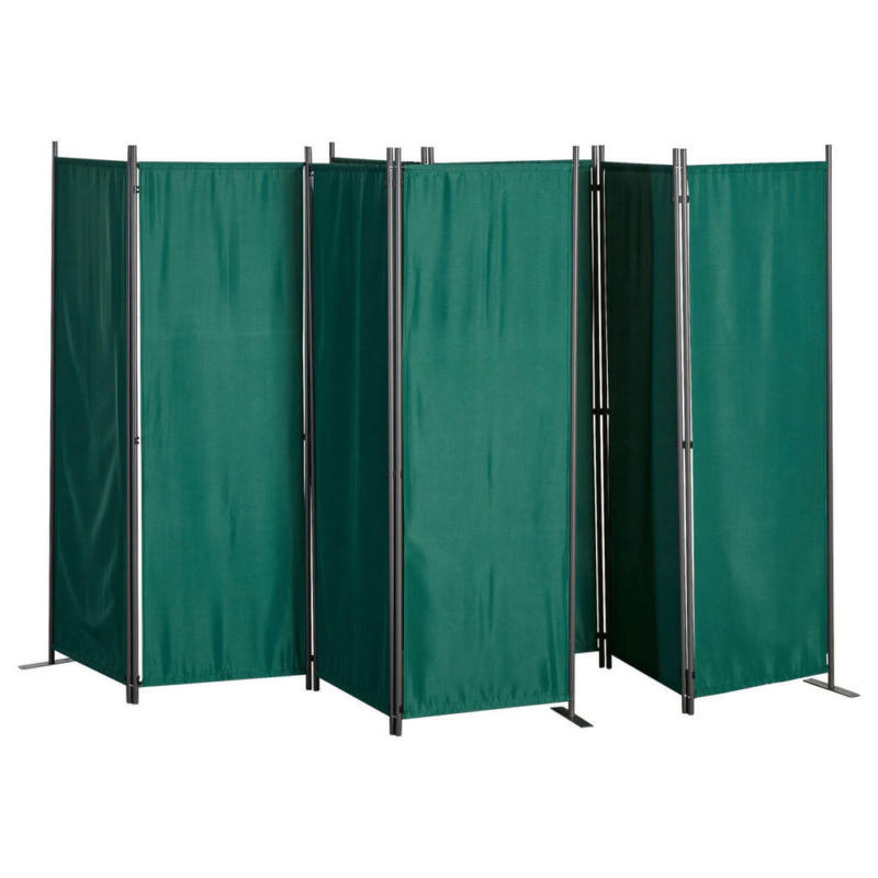Grasekamp Paravent 4-teilig 2er Set grün Polyester B/H: ca. 225x170 cm