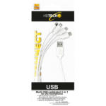 POCO Einrichtungsmarkt Trier Heitech Multi USB-Ladekabel 4in1 weiß