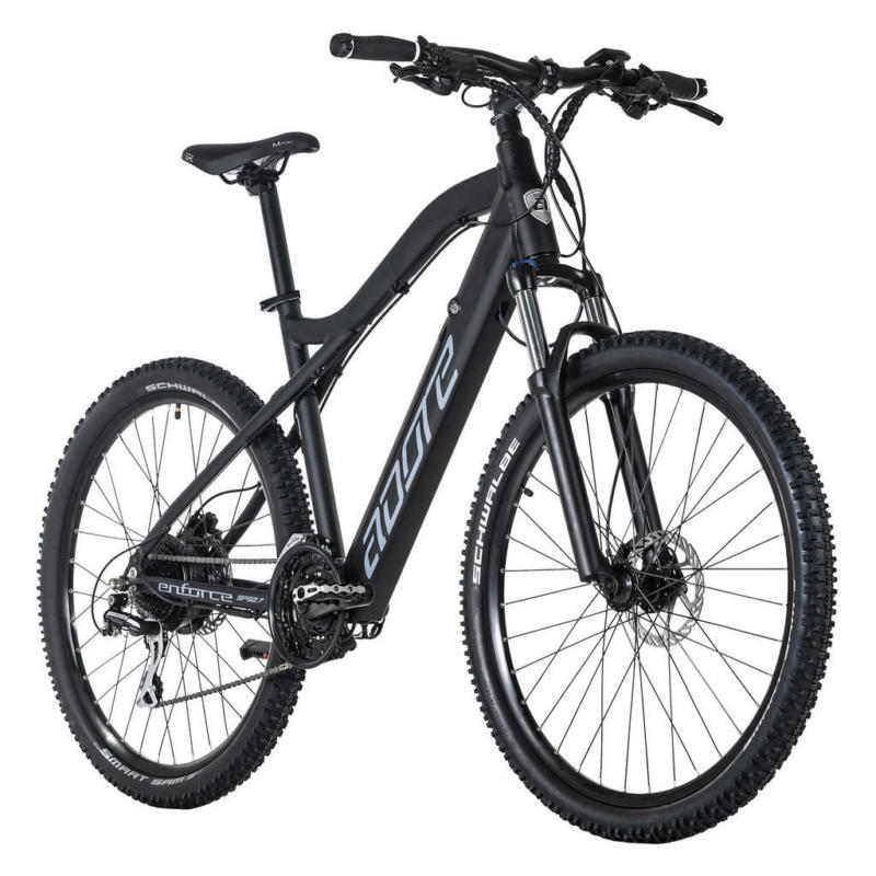 Adore Mountain-Bike Adore 226E 27,5 Zoll Rahmenhöhe 49 cm 24 Gänge schwarz schwarz ca. 250 W ca. 36 V ca. 27,5 Zoll