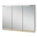 POCO Einrichtungsmarkt Nobitz Spiegelschrank MARINO weiß matt Eiche Sonoma Nachbildung B/H/T: ca. 80x60x20 cm