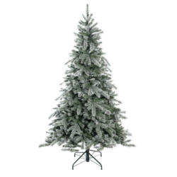 Evergreen Weihnachtsbaum Fichte Frost grün PVC H/D: ca. 180x117 cm