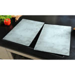 POCO Einrichtungsmarkt Biberach Kesper XL Herdabdeckplatte Beton stein Glas B/H/T: ca. 50x38,5x0,8 cm