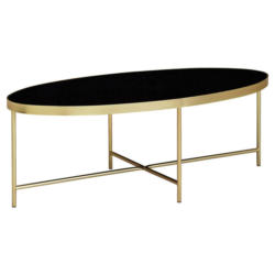 Couchtisch gold schwarz B/H/T: ca. 110x40x56 cm