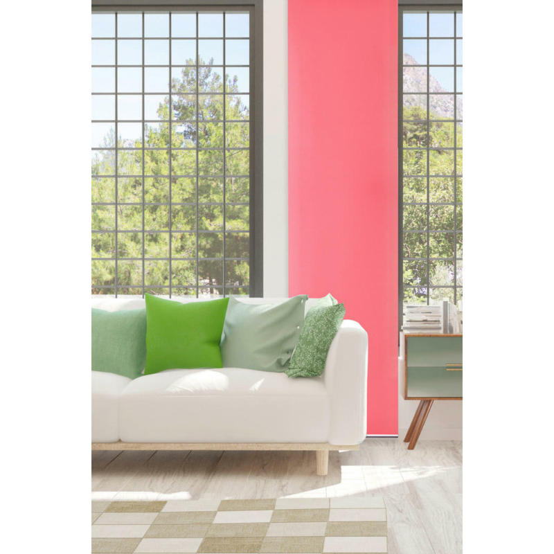 Schiebevorhang BASIC pink B/L: ca. 60x300 cm