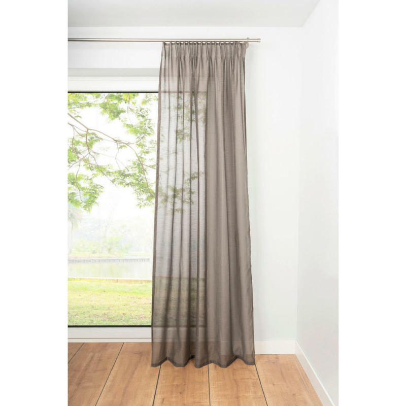 Kombivorhang SOFT taupe B/L: ca. 135x300 cm