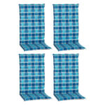 POCO Einrichtungsmarkt Biberach Beo Saumauflage für Hochlehner Bhamo blau Polyester-Mischgewebe B/H/L: ca. 50x6x118 cm 4er Set
