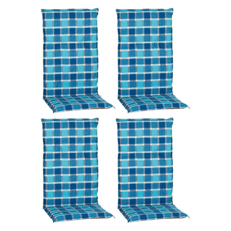 Beo Saumauflage für Hochlehner Bhamo blau Polyester-Mischgewebe B/H/L: ca. 50x6x118 cm 4er Set