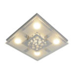 POCO Einrichtungsmarkt Koblenz Näve Leuchten LED Deckenleuchte NV1230842 Chrom Chrom B/H/T: ca. 30x8x30 cm null 4 Brennstellen