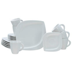 CreaTable Kaffeeservice Melbourne creme Porzellan 18 tlg.