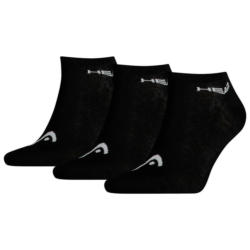 Damen & Herren-Socken Head schwarz 3 Packstücke Größe 35-38