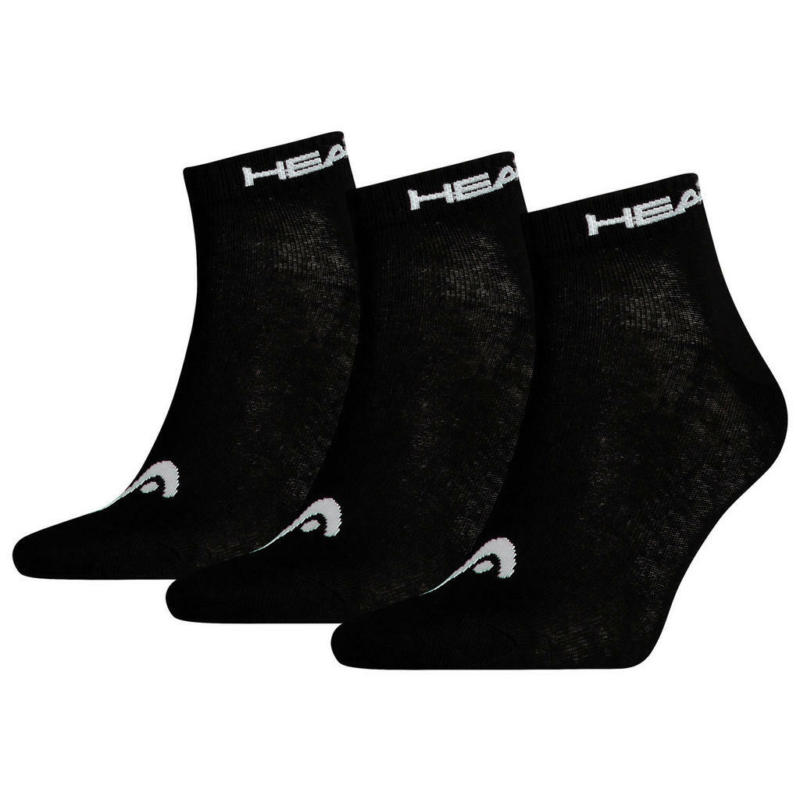 Damen & Herren-Socken Head schwarz 3 Packstücke Größe 35-38