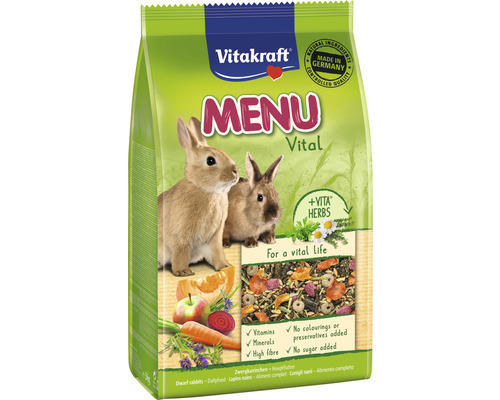 Nagerfutter, Vitakraft Menü Vital Zwergkaninchen 3 kg