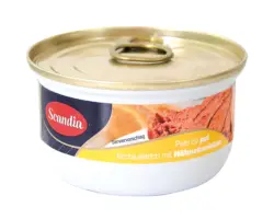 Brotaufstrich mit H&auml;hnchenleber und H&auml;hnchenfleisch, mit Sojaeiwei&szlig;konzentrat