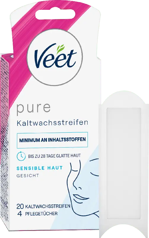 Veet pure Kaltwachsstreifen für das Gesicht
