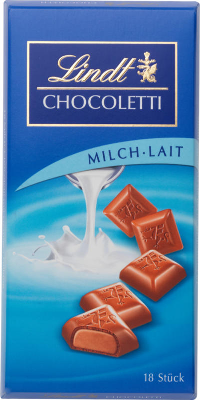 Chocoletti Lindt, - al latte, 100 g