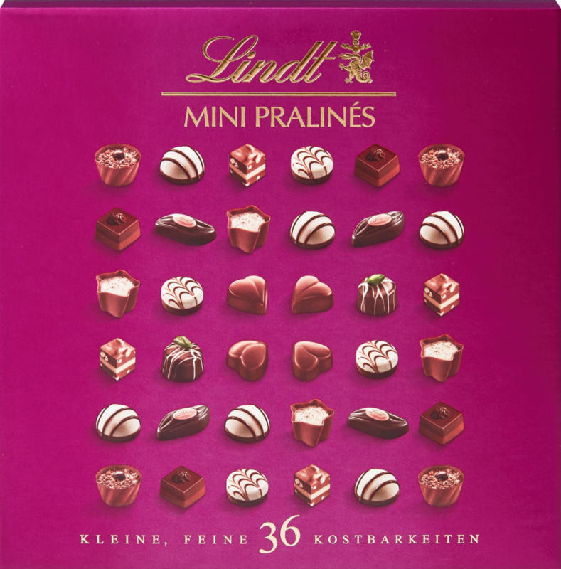 Mini Pralinés Lindt, 36 pièces, 180 g