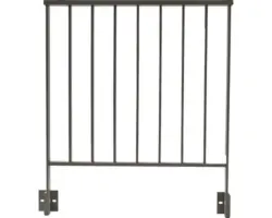 Pertura Geländer-Komplettset Triton taupe G-Form Aluminium für Seitenmontage 12 m