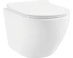 Hornbach Wandtiefspülklosett-Set Jungborn Four spülrandlos weiß glänzend mit WC-Sitz