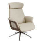 Pfister Fauteuil FASHION CLEMENT, cuir, savoy soft white