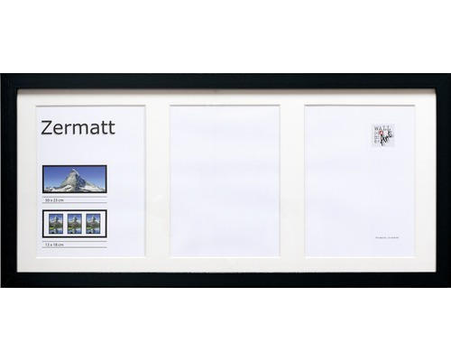 Objektrahmen Zermatt schwarz 23x50 cm