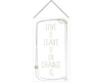 Hornbach Holzschild mit Kette Love it 13x23 cm