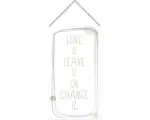 Hornbach Holzschild mit Kette Love it 13x23 cm
