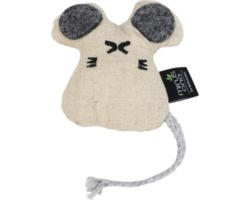 Katze Spielzeug beeztees Minus one Maus Coda grau beige 9 x 9 x 2 cm