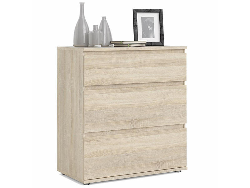 Commode NOVA 3 tiroirs 76.8x40x83.7cm sonoma