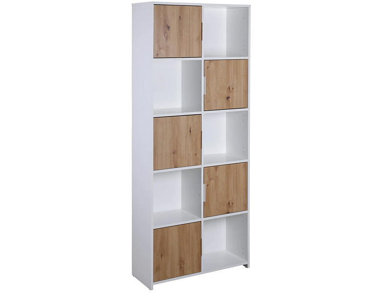 Étagère MODULO 77x30x185cm 10 cases blanc