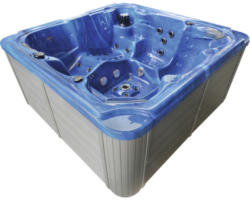 Aufstellbarer Whirlpool Sanotechnik Outdoorpool Set OASIS MAXI BLUE inkl. Abdeckung