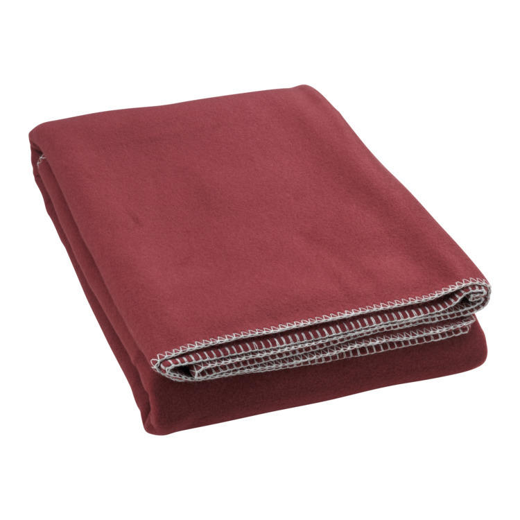 Couverture SMOOTHY, polyester/viscose/, bordeaux