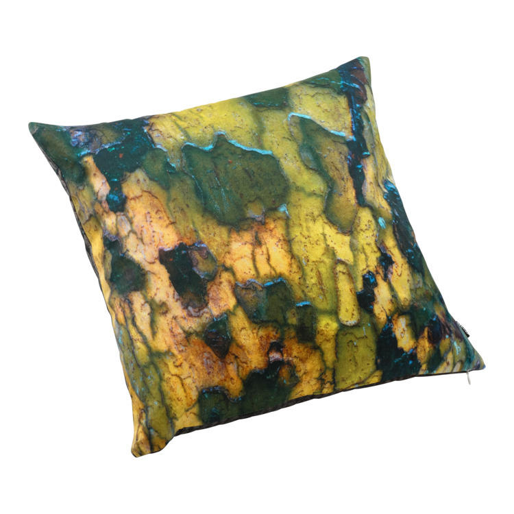 Cuscino decorativo ARCONCIEL, cotone, giallo/multicolore