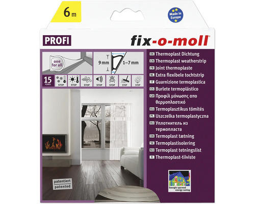 Thermoplast Dichtung fix-o-moll transparent 6 m