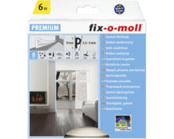 P-Profildichtung fix-o-moll selbstklebend weiß 6 m 5,5 x 9 mm